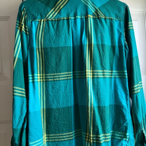 Blue and Yellow Plaid Button Down - Picture 4 of 7